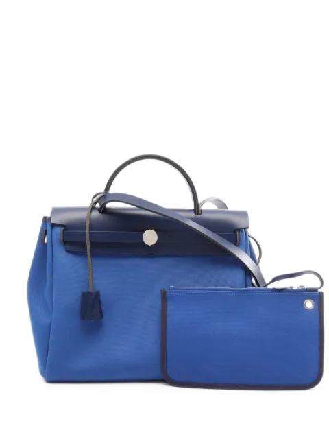 Hermès Pre-Owned 2021 PM Herbag blue tote bag Blue 1099791Z