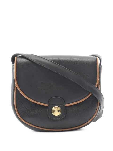 Celine Pre-Owned 2000s Triomphe logo shoulder bag Black 1098513