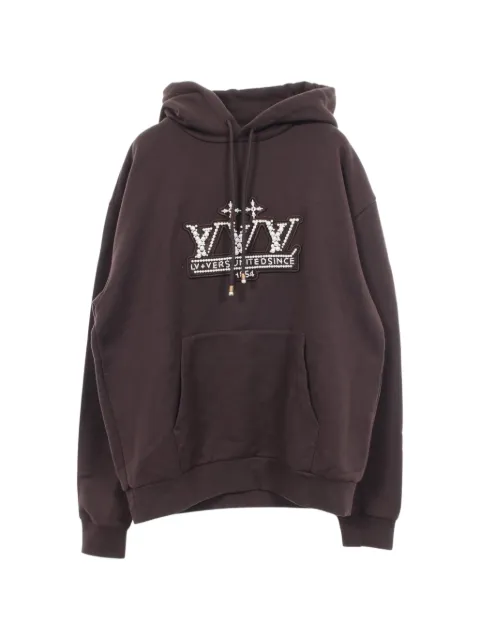 Louis Vuitton Pre-Owned 2020s cotton hoodie Brown 1097357