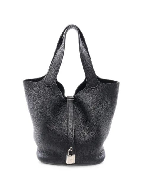 Hermès Pre-Owned 2016 MM Picotin Lock tote bag Black 1100885X