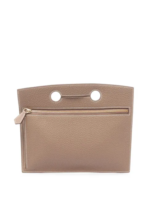 Hermès Pre-Owned 2021 25 Birkin pouch Neutrals 1100580Z