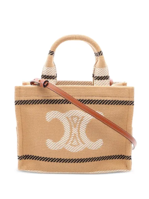 Celine Pre-Owned 2010s small Cabas Thais tote bag Neutrals 1099319