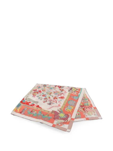 Hermès Pre-Owned 2000s Fantaisies Indiennes scarf Neutrals 1099481