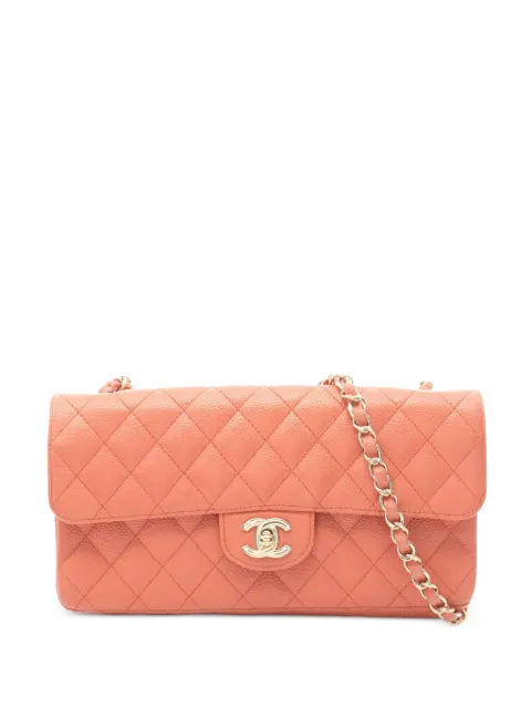 CHANEL Pre-Owned 2005-2006 Matelassé East West shoulder bag Orange 110005010707312