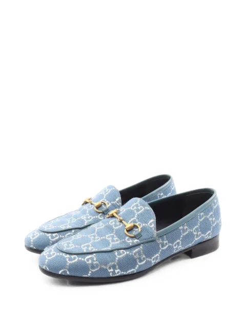 Gucci Pre-Owned 2010s GG Horsebit loafers Blue 1097429
