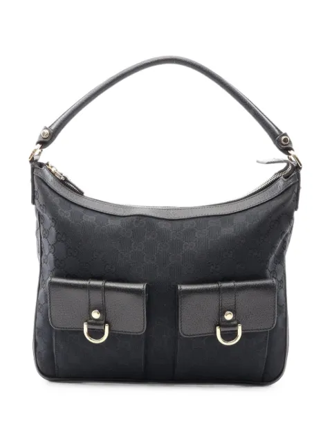 Gucci Pre-Owned 2000s GG-pattern shoulder bag Black 1100326