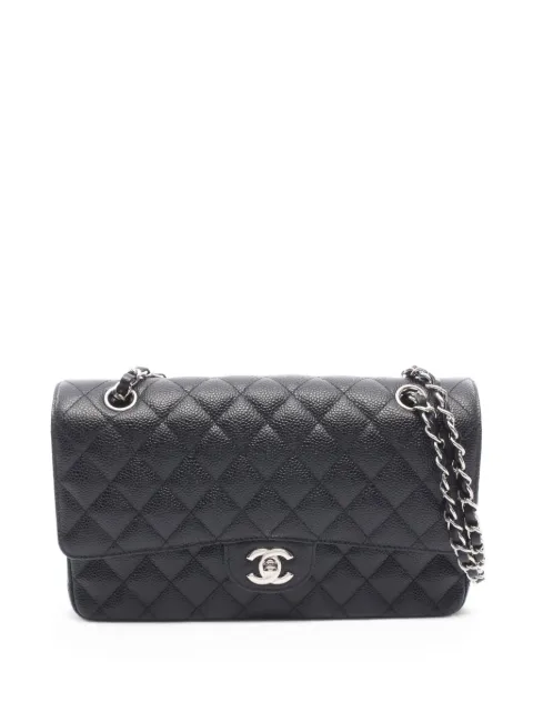CHANEL Pre-Owned 2018-2019 Matelassé leather shoulder bag Black 110123726086803