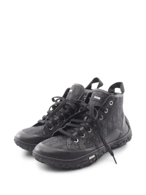 Christian Dior Pre-Owned 2010s B28 Oblique high-top sneakers Black 1097386