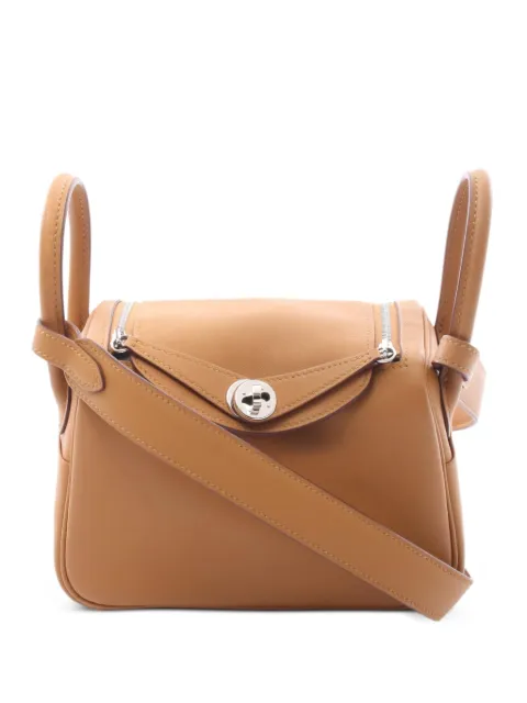 Hermès Pre-Owned mini Lindy Verso tote bag Brown 1101338W