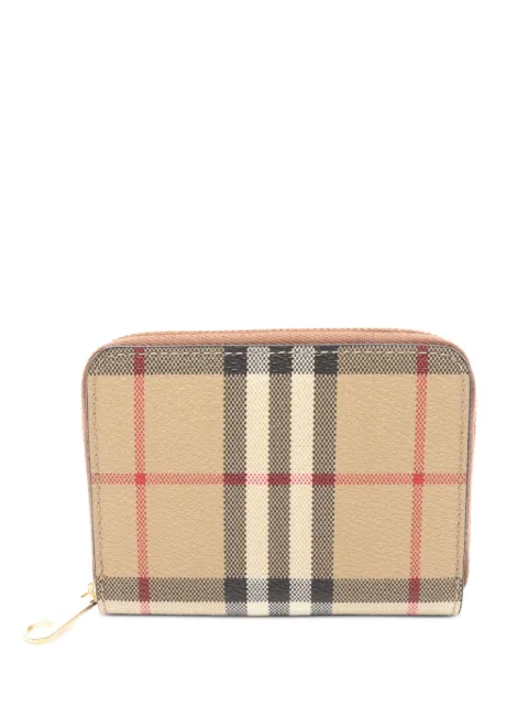 Burberry Pre-Owned 2020s check-pattern zip-around wallet Neutrals 1101181