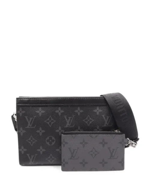 Louis Vuitton Pre-Owned 2010s Gaston Monogram Eclipse shoulder bag Black 1100888