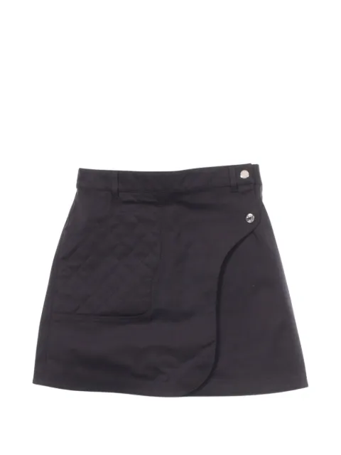 Hermès Pre-Owned 2010s quilted Serie button mini skirt Black 1095865