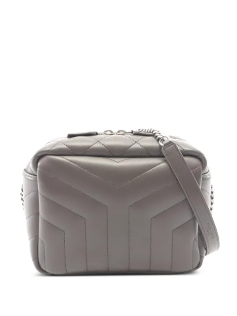 Saint Laurent Pre-Owned 2010s small Loulou quilted cross body bag Grey 1100291
