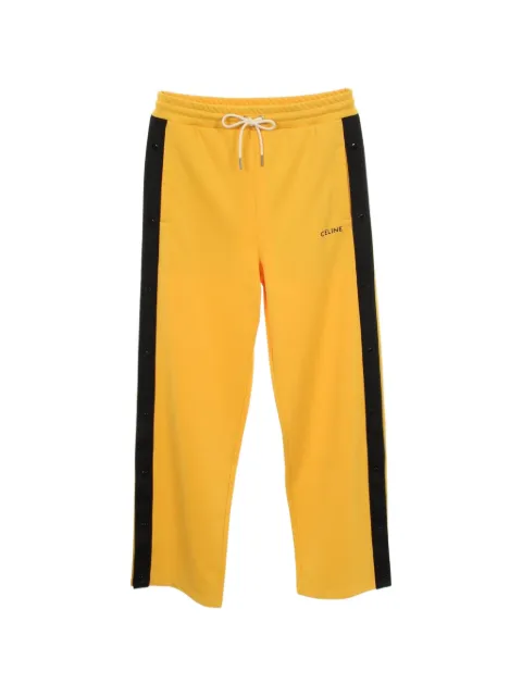 Celine Pre-Owned 2020s side-button track pants Yellow 1097882