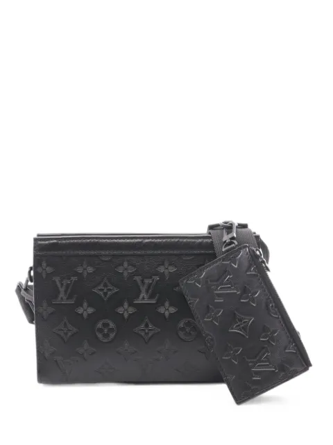 Louis Vuitton Pre-Owned Monogram Shadow Gaston shoulder bag Black 1100954