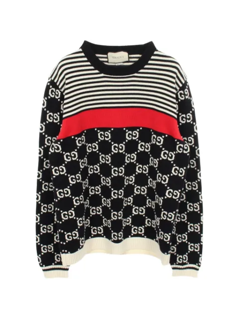 Gucci Pre-Owned 2010s GG jacquard sweater Blue 1095857