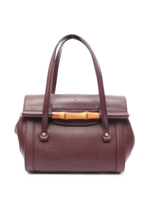 Gucci Pre-Owned 2000s Bamboo shoulder bag Red 1100930