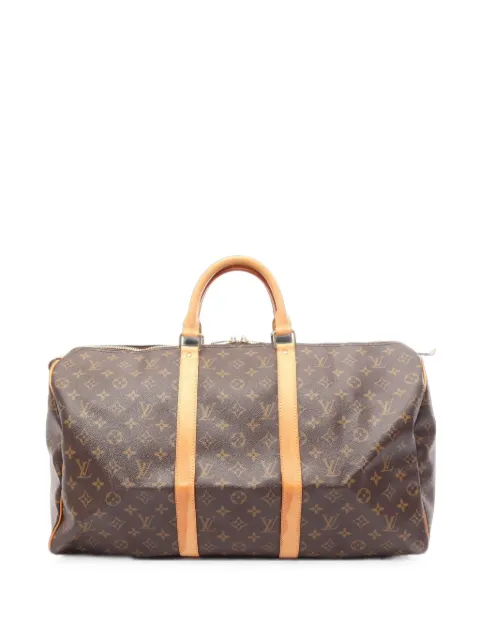 Louis Vuitton Pre-Owned 2007 50 Monogram Keepall Boston bag Brown 1100064MB4097