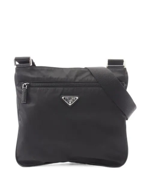 Prada Pre-Owned 2000s Tessuto Saffiano cross body bag Black 1101342
