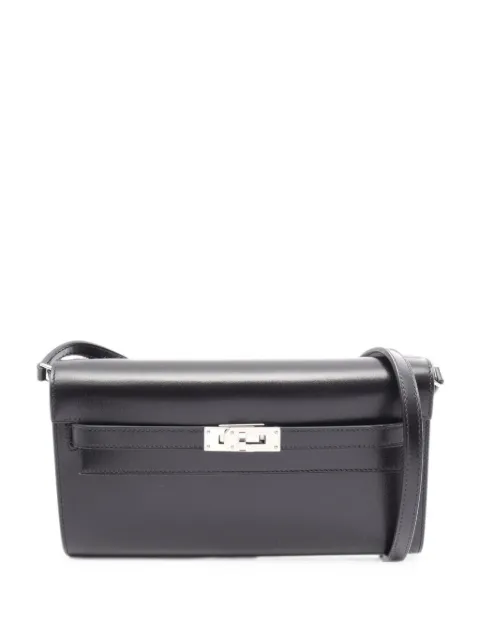 Hermès Pre-Owned 2025 Kelly Long To Go shoulder bag Black 1100612K