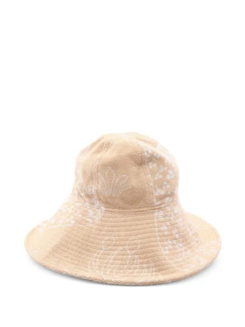 Hermès Pre-Owned 2010s Gene Les Leopards bucket hat Neutrals 1099144