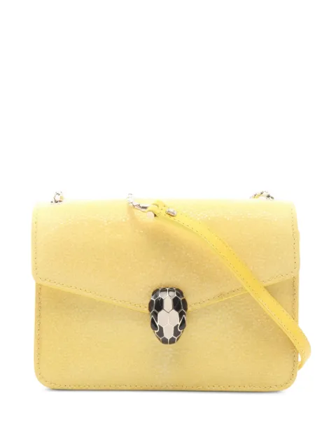 Bvlgari Pre-Owned 2010s small Serpenti cross body bag Yellow 1099775
