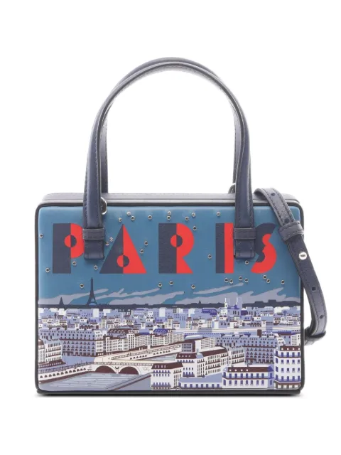 Loewe Pre-Owned 2010s small Postal Paris tote bag Blue 1101224