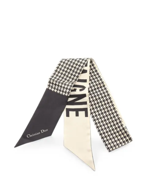 Christian Dior Pre-Owned 2010s Mitzah 30 Montaigne scarf Neutrals 1097305
