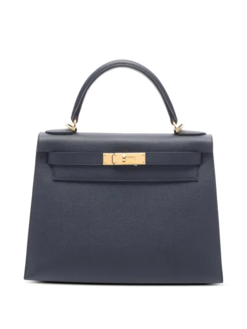 Hermès Pre-Owned 2019 28 Kelly handbag Blue 1100584D