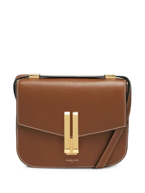 DeMellier The Vancouver topstitch-detail shoulder bag Brown N41THEVANCOUVER