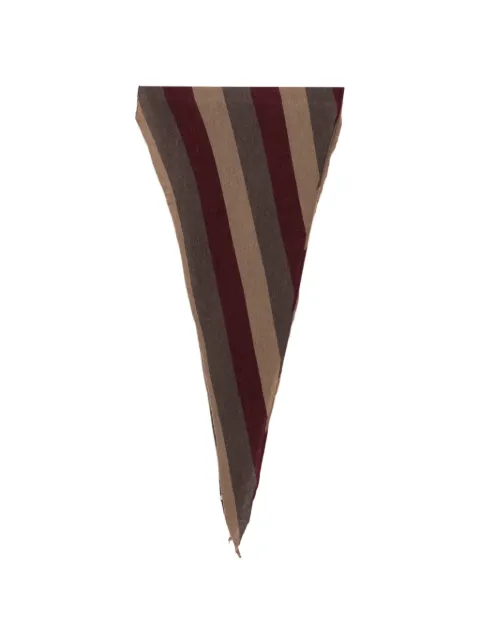 Botto Giuseppe stripe-print scarf Brown 5544602