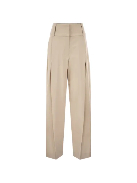 Sportmax wide-leg tailored trousers Neutrals 2622136052600