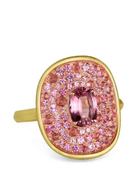 Leigh Maxwell pink sapphire shield ring Gold LMR169PS10975