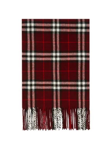 Burberry Sparkle Check cashmere scarf Red 8130444