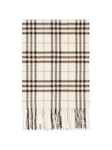 Burberry plaid-pattern scarf Neutrals 8130443
