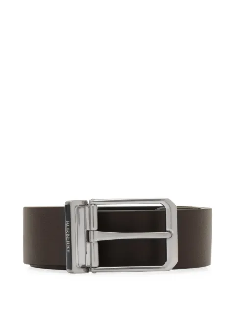 Burberry reversible leather enamel logo belt Black 8132648