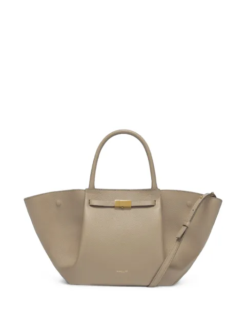 DeMellier medium The New York leather clutch bag Neutrals N81THEMIDINEWYORK