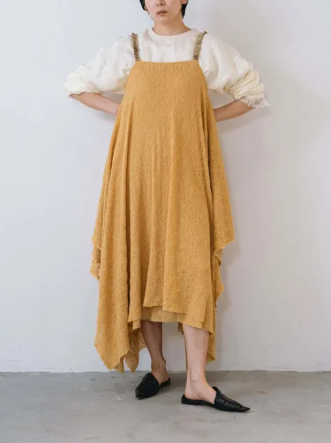 Muller Of Yoshiokubo Frost Layer midi dress Neutrals MLF26107