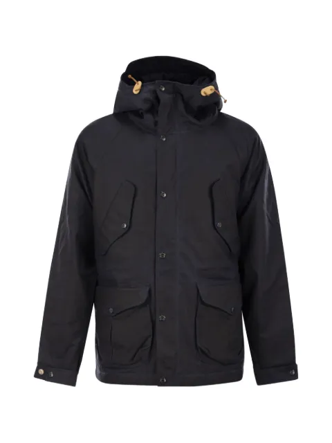 Ceccarelli paraffin-coated hooded parka Blue 7091WX