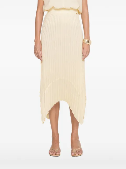 NISSA pleated midi skirt Neutrals F1387