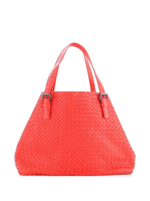 Bottega Veneta Pre-Owned A-Shape Intrecciato Nappa Large tote bag Red YQ7YAN7J6A688W64