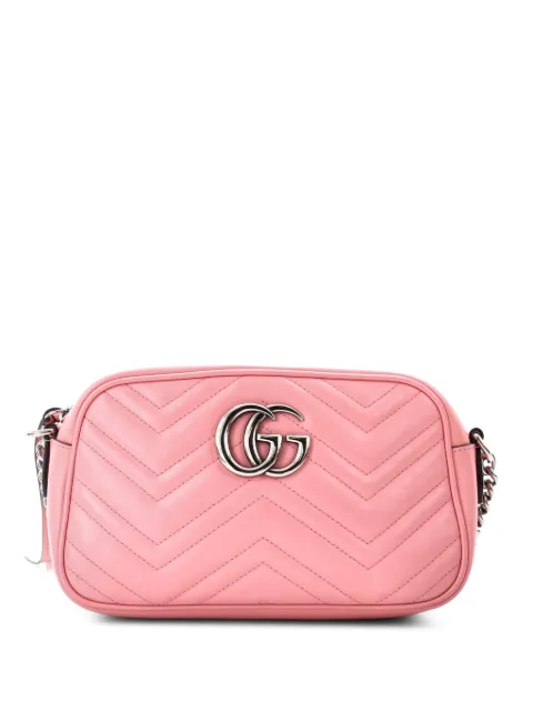 Gucci Pre-Owned GG Marmont Shoulder Bag Matelasse Leather Small crossbody bag Pink WV6V9LEAE730Z4KZ
