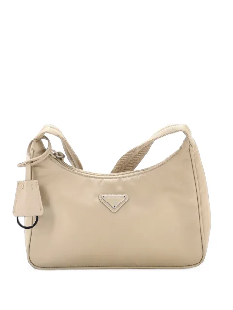 Prada Pre-Owned Re-Edition 2000 Tessuto Mini hobo bag Neutrals OKJ4E94KXQVXE8QM