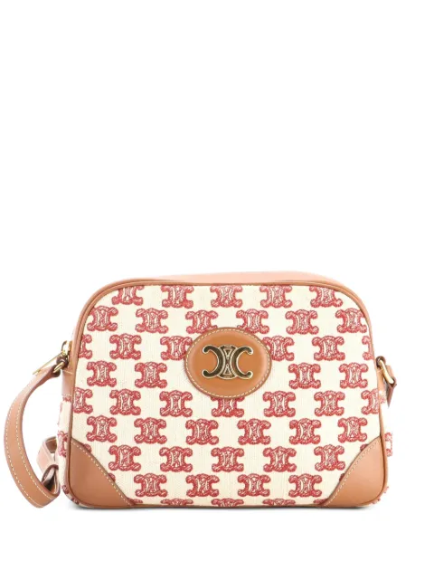 Celine Pre-Owned Camera Bag Triomphe Canvas Small crossbody bag Neutrals O1PP0ODWE8X21IK7