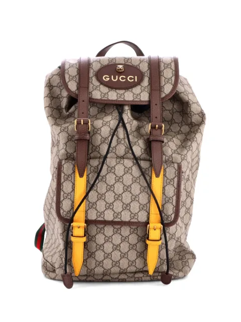 Gucci Pre-Owned Courrier Soft GG Coated Canvas Large backpack Brown S4AM9NJQOK5U24H6