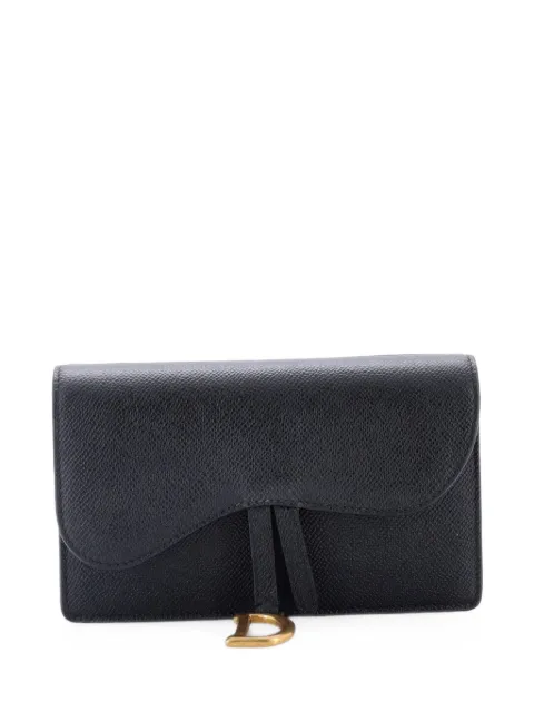 Christian Dior Pre-Owned Saddle Rectangular Leather belt bag Black RVTV8Y7KT5L7QUSW