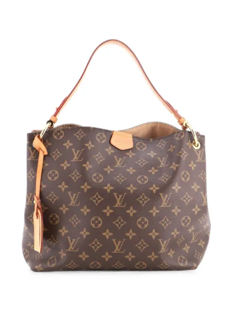 Louis Vuitton Pre-Owned Graceful Handbag Monogram Canvas PM hobo bag Brown AOV1A1C3N5LJ5QSW