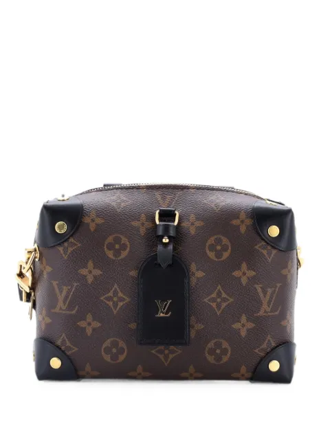 Louis Vuitton Pre-Owned Petite Malle Souple Handbag Monogram Canvas with Leather shoulder bag Black LUT1UUT4GABY7WPU