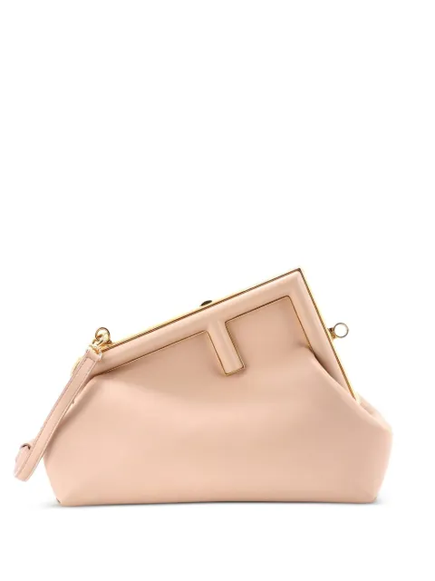 Fendi Pre-Owned First Bag Leather Small clutch bag Neutrals AOQO8MG0BHJ5HP9V