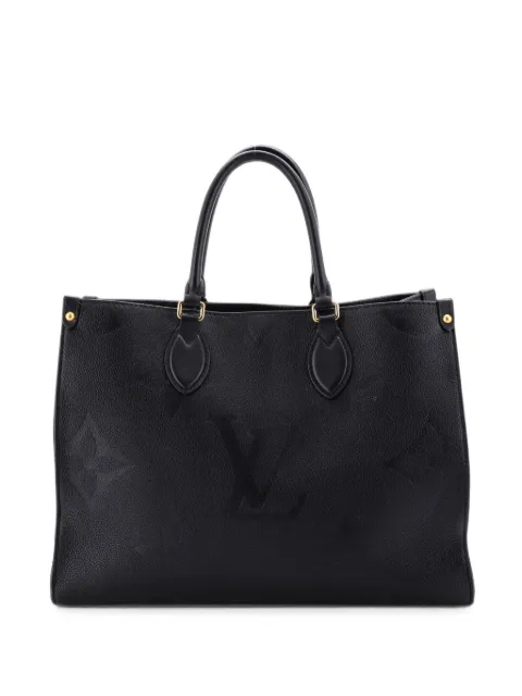 Louis Vuitton Pre-Owned OnTheGo Monogram Empreinte Giant MM tote bag Black 8WTPE1MZG1KZ8T49